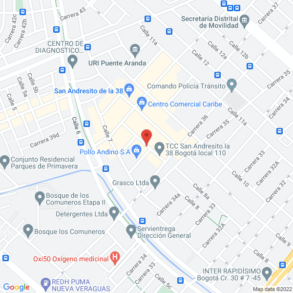 Mapa de Parking Calle 8