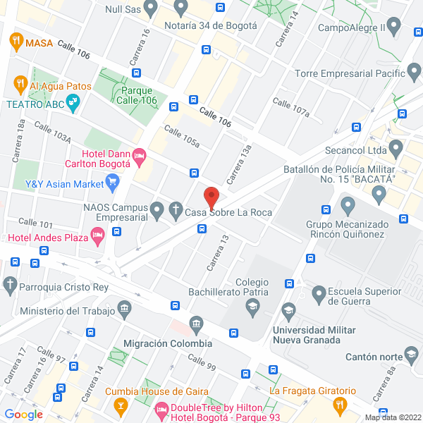 Mapa de Parqueadero Avenida Del Ferrocaril