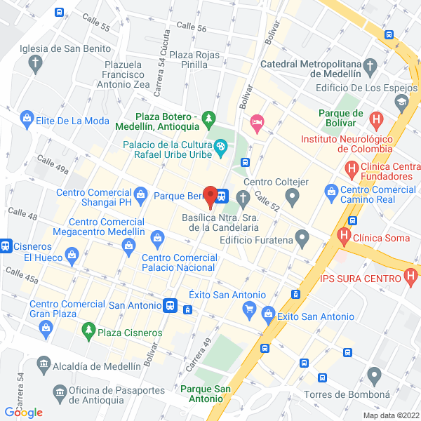 Mapa de Parqueadero Iris