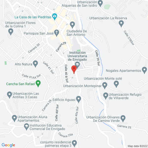 Mapa de Parqueadero La 40 Sur
