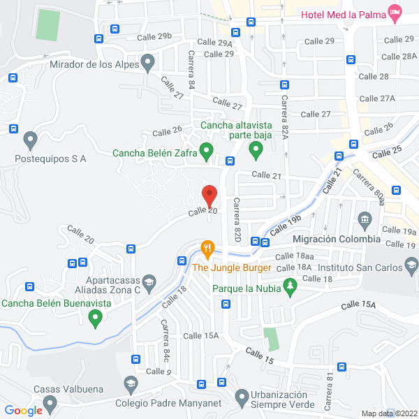 Mapa de Parqueadero La 84 C