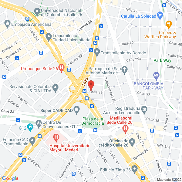 Mapa de Parqueadero La Estación 26