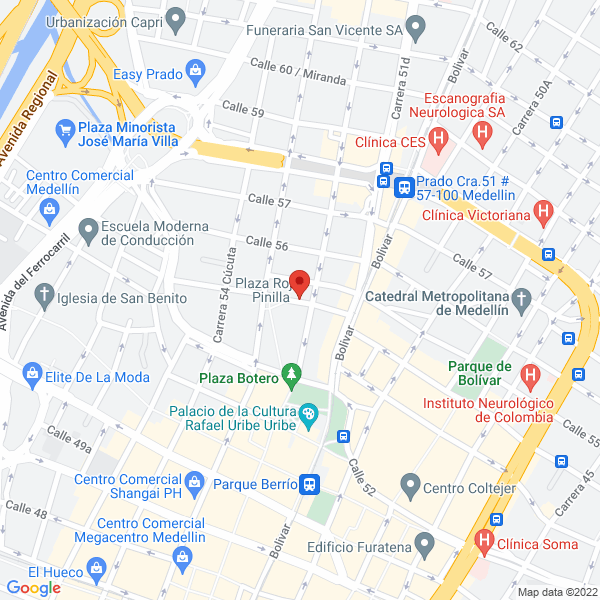 Mapa de Parqueadero La Montaña