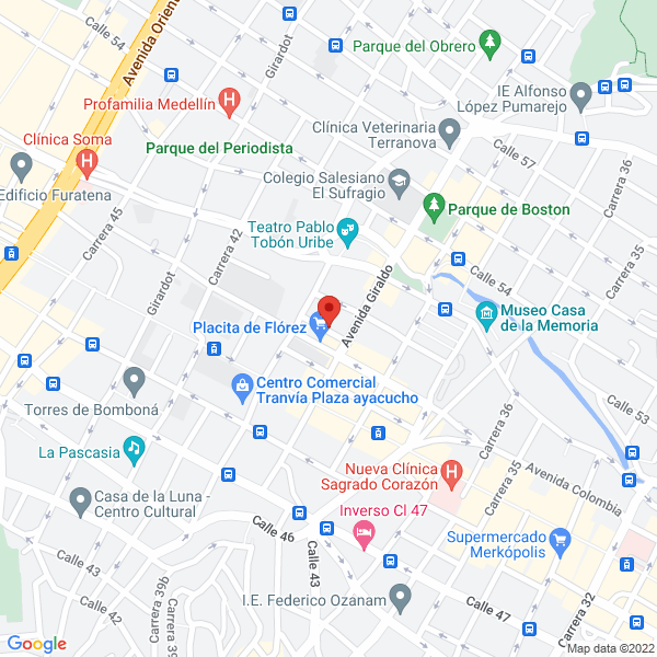Mapa de Parqueadero La Orquídea