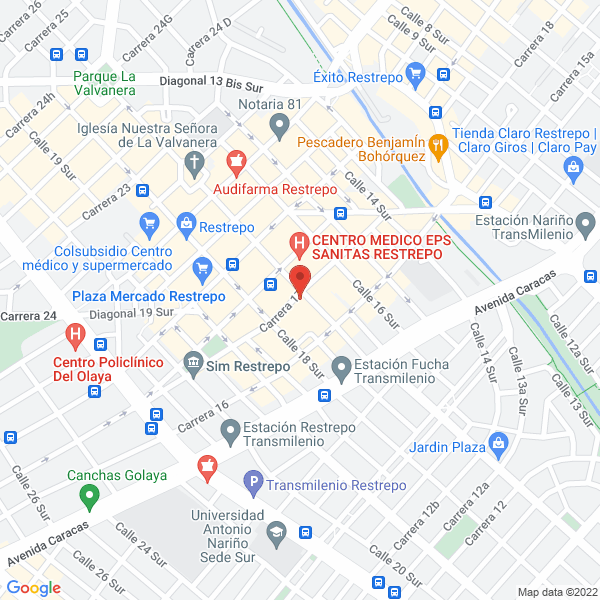 Mapa de Parqueadero La Pita
