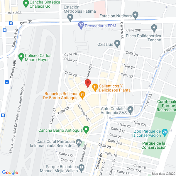 Mapa de Parqueadero La Victoria