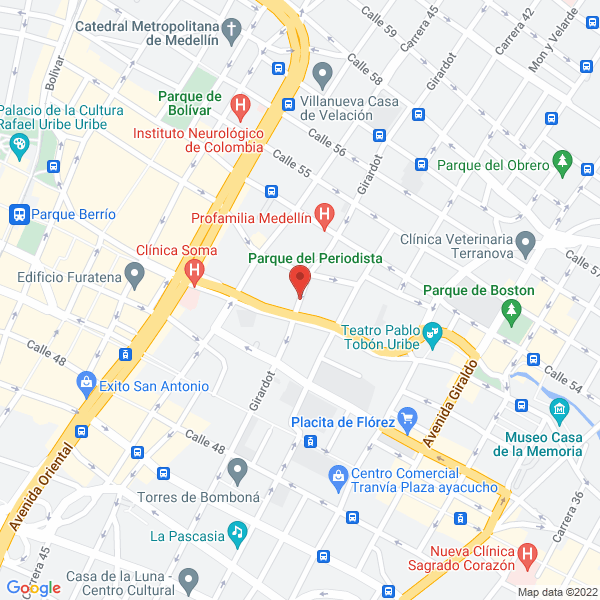 Mapa de Parqueadero Nico