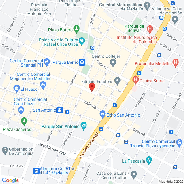 Mapa de Parqueadero Popular
