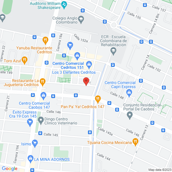 Mapa de Centro Psicológico Del Aprehendizaje Ltda.