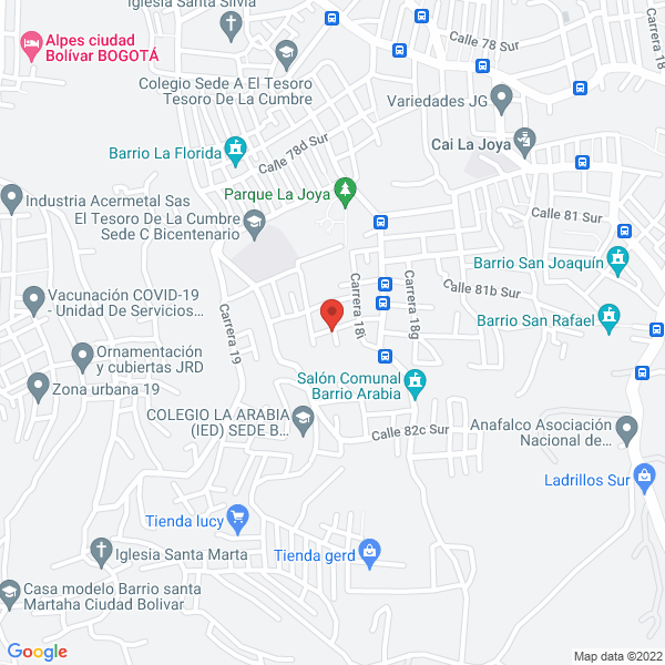 Mapa de Reciclajes De Madera Y Metales H Y D Ltda.