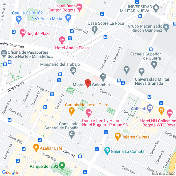Mapa de Servitel Telecomunicaciones Ltda