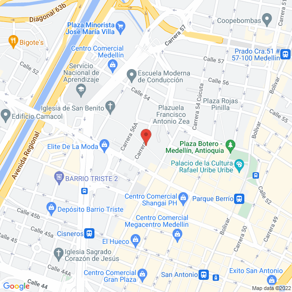 Mapa de Redecom O.T S.A.S