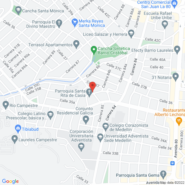 Mapa de Redondo Palma Máría Mercedes