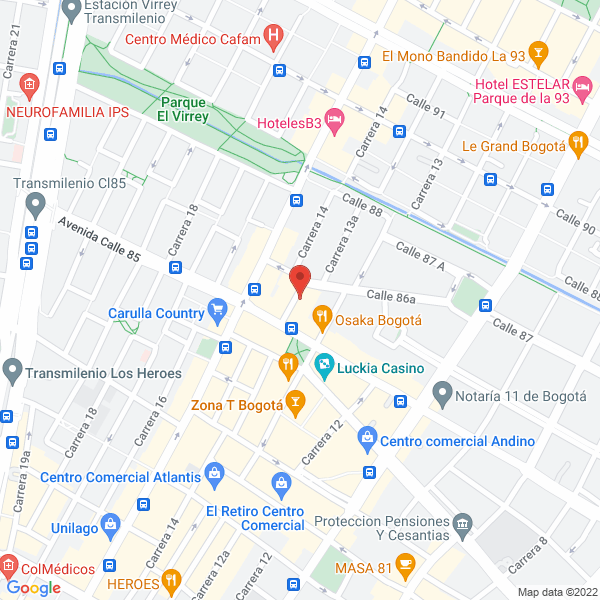 Mapa de Refinería De Cartagena S.A.