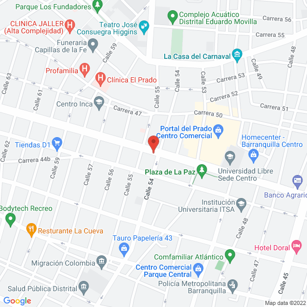 Map of Refricenter