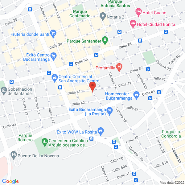 Map of Resistencias Del Oriente Ltda.