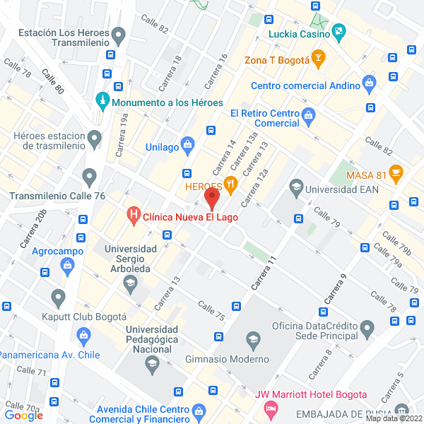 Mapa de Restaurante Bar Klasson