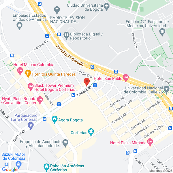 Mapa de Restaurante Bar Tres Cuartos S.A.S.