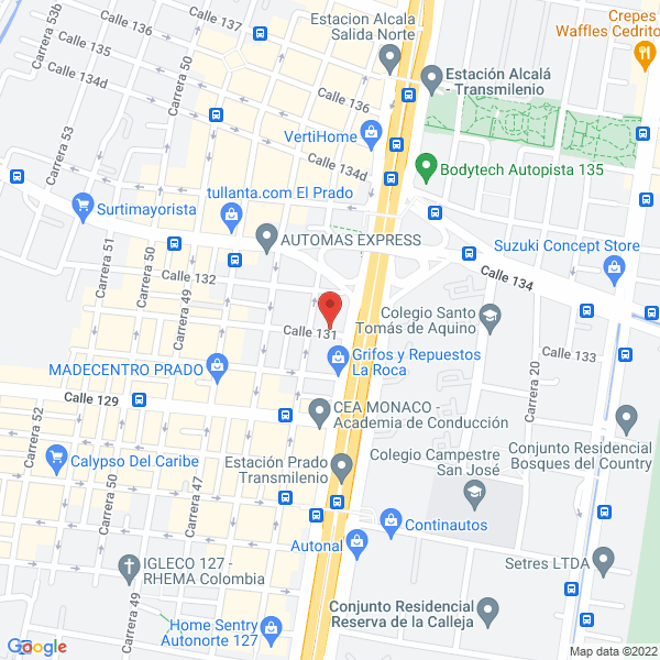 Mapa de Servieléctrico Automotriz Edavi