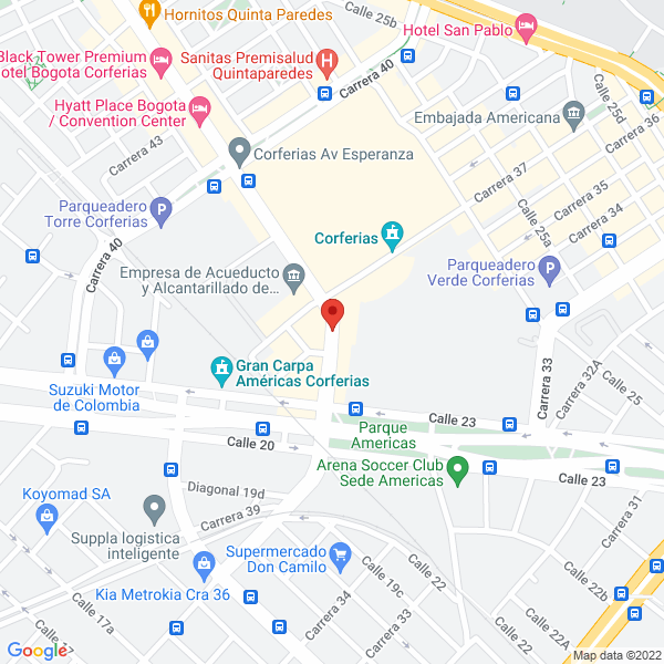 Mapa de Sigma Soluciones En Psicología S.A.S.
