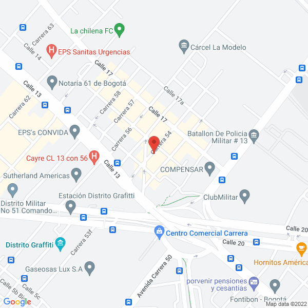 Mapa de Osiris Korean Trading S.A.S.