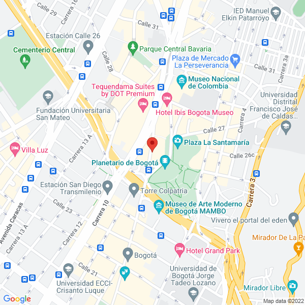 Mapa de Protequem Producciones Tequendama