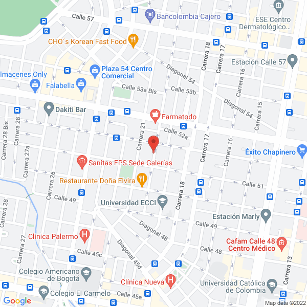 Mapa de Productos Y Arepas De Mi Tierra