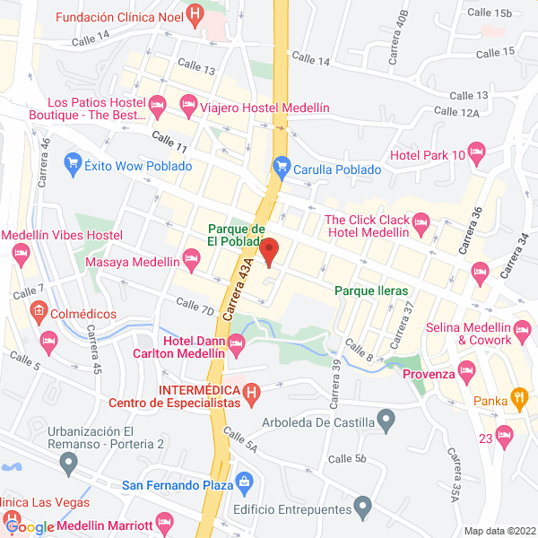 Mapa de Restaurante Carnes Y Vinos