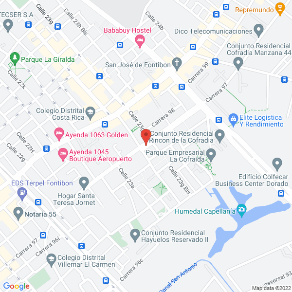Mapa de Restaurante Chin Alegria S.A.S.