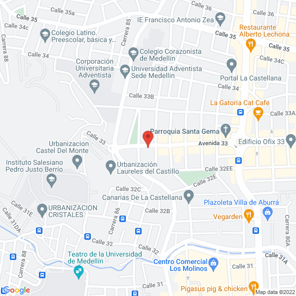Mapa de Restaurante Chino Tang