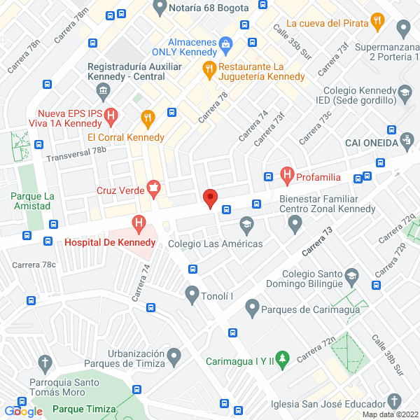 Mapa de Restaurante Chino Victoria