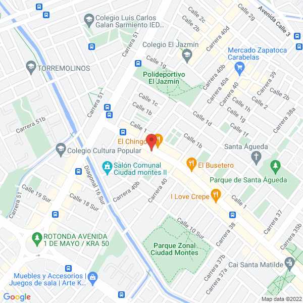 Mapa de Restaurante Colombo Chino