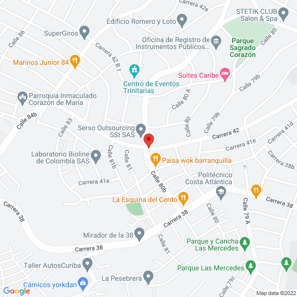 Map of Restaurante Don Matias