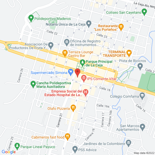 Mapa de Restaurante El Machetico
