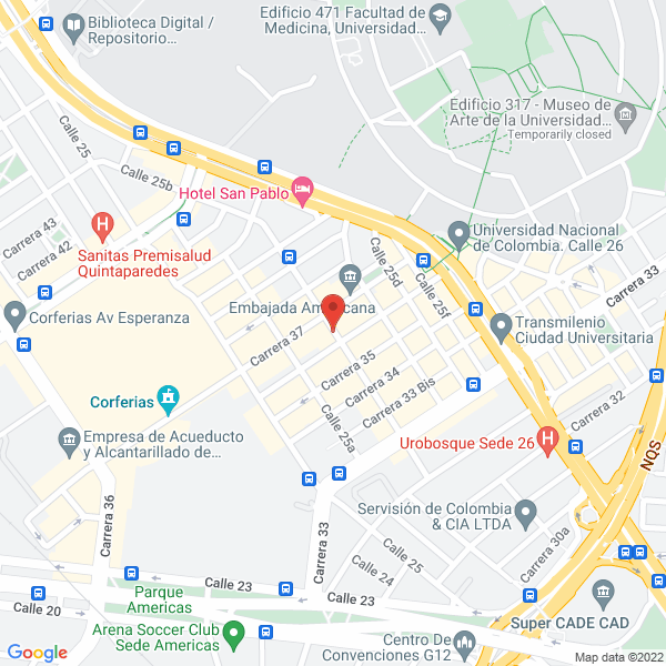Mapa de Restaurante El Sol Caribe