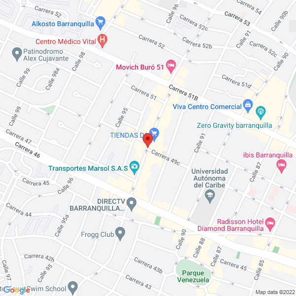 Map of Restaurante Chin Chin