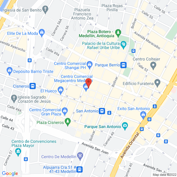 Mapa de Restaurante Y Cafetería Singapur