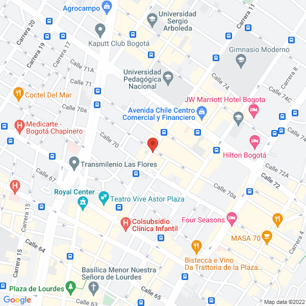 Mapa de Restaurante Y Pescadería Capillas Del Mar