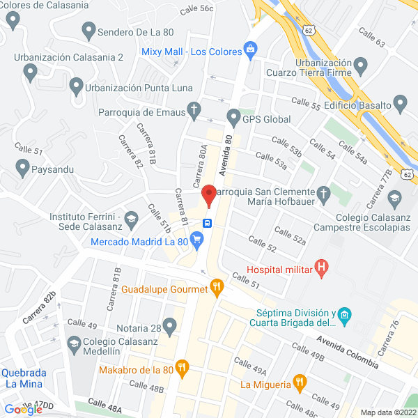 Mapa de Restaurante-Comidas Rápidas P.P.H.