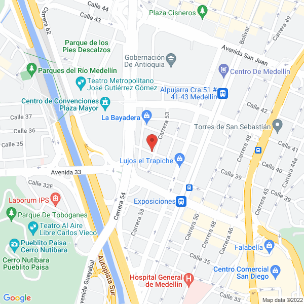Mapa de Restaurante Metropoli