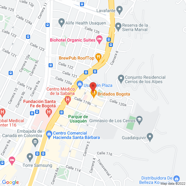 Mapa de Restaurante Mi Calle