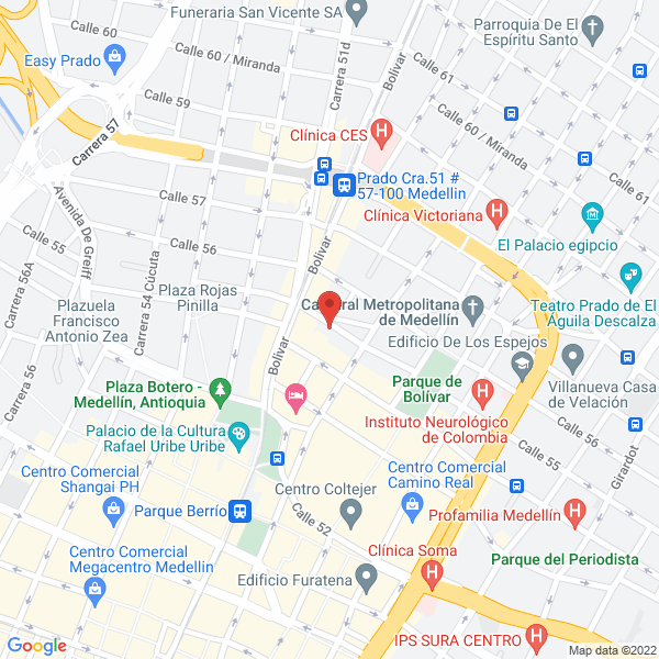 Mapa de Restaurante Montecarlo