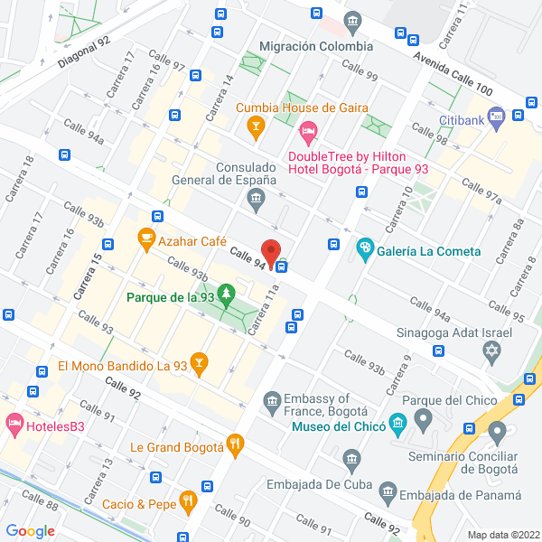Mapa de Restaurante Noura