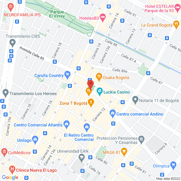 Mapa de Hotel Morrison