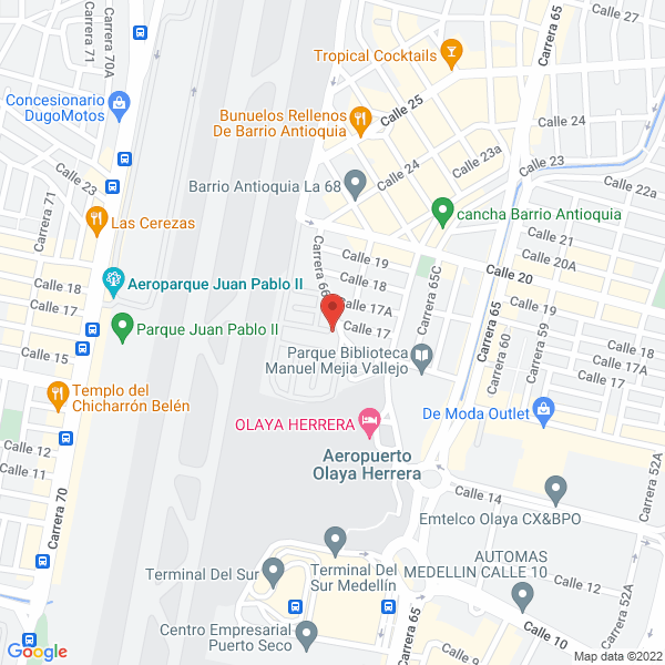 Mapa de Salsamentaria Alfa Uno
