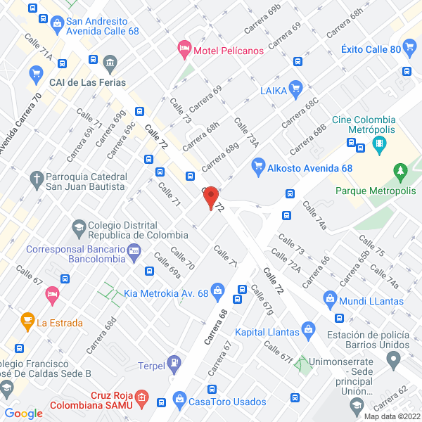 Mapa de Simac & Cía. S.C.S.
