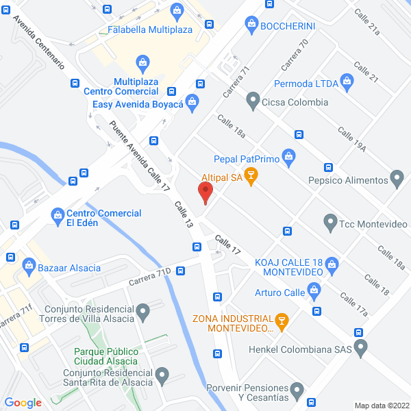 Mapa de Simex Colombia S.A.