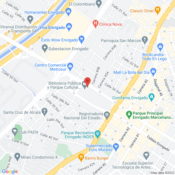 Mapa de Proincal S.A.