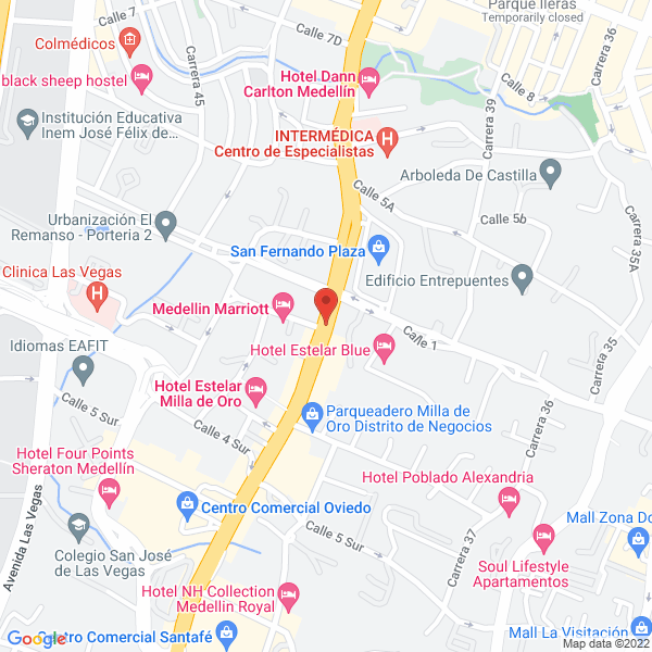 Mapa de Prointegral Inmobiliaria & Constructora S.A.