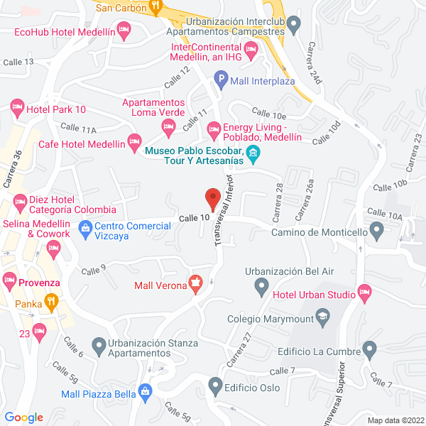 Mapa de Proluminar S.A.S.